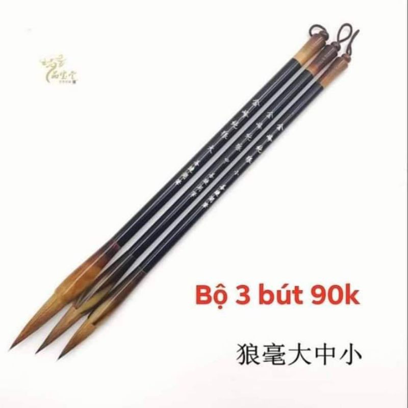 Bộ 3 bút lông thư pháp